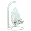 Virasat Double Seater Hanging Swing With Stand For Balcony, Garden Swing (White)-VIRASAT FURNITURE & FURNISHING