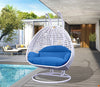 Virasat Double Seater Hanging Swing With Stand For Balcony, Garden Swing (White)-VIRASAT FURNITURE & FURNISHING