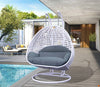 Virasat Double Seater Hanging Swing With Stand For Balcony, Garden Swing (White)-VIRASAT FURNITURE & FURNISHING