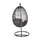 Virasat Single Seater Hanging Swing With Stand For Balcony, Garden Swing (Black)-VIRASAT FURNITURE & FURNISHING