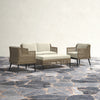 Virasat Outdoor Sofa Set 2 Seater, 2 Single Seater and 1 Center Table (Cream+ Brown)-VIRASAT FURNITURE & FURNISHING
