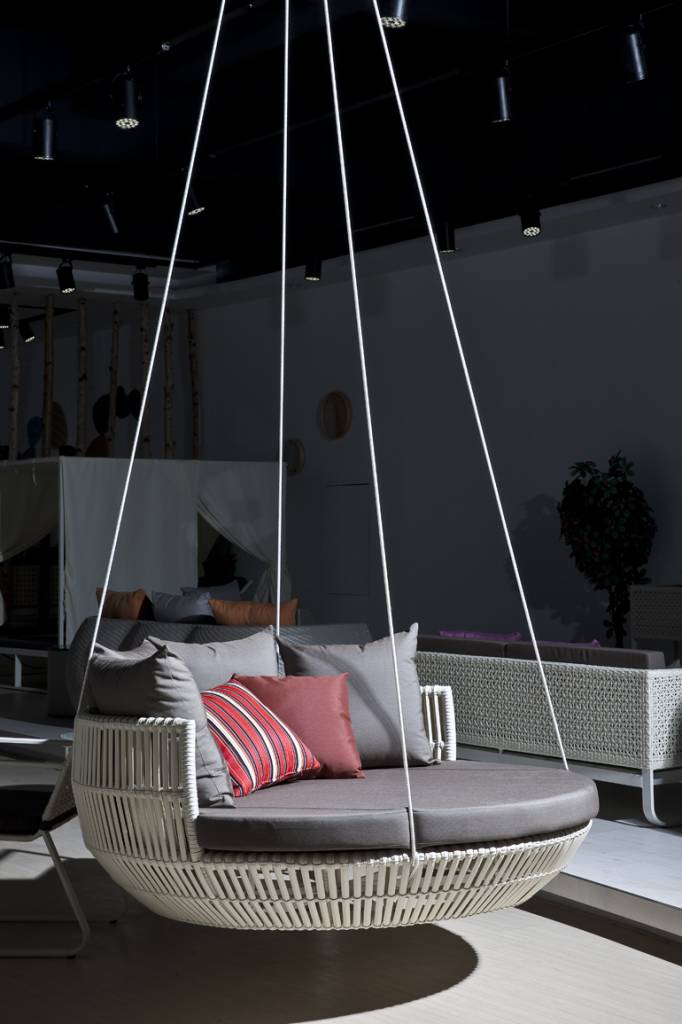 Virasat Three Seater Hanging Swing Without Stand For Balcony, Garden Swing (Cream)-VIRASAT FURNITURE & FURNISHING
