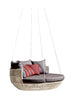 Virasat Three Seater Hanging Swing Without Stand For Balcony, Garden Swing (Cream)-VIRASAT FURNITURE & FURNISHING