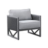 Virasat Outdoor Sofa Set 3 Seater, 2 Single Seater and 1 Center Table Set (Black + Grey)-VIRASAT FURNITURE & FURNISHING