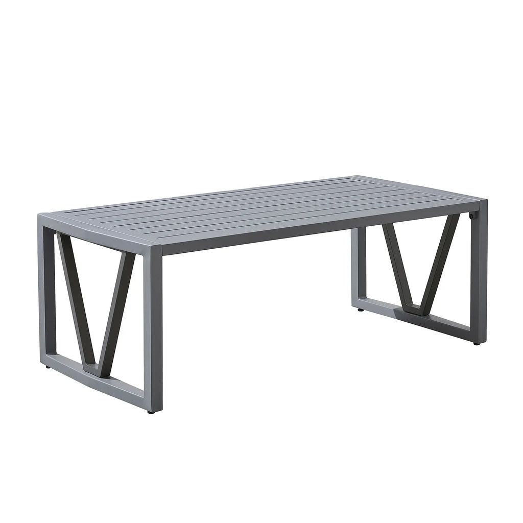 Virasat Outdoor Sofa Set 3 Seater, 2 Single Seater and 1 Center Table Set (Black + Grey)-VIRASAT FURNITURE & FURNISHING