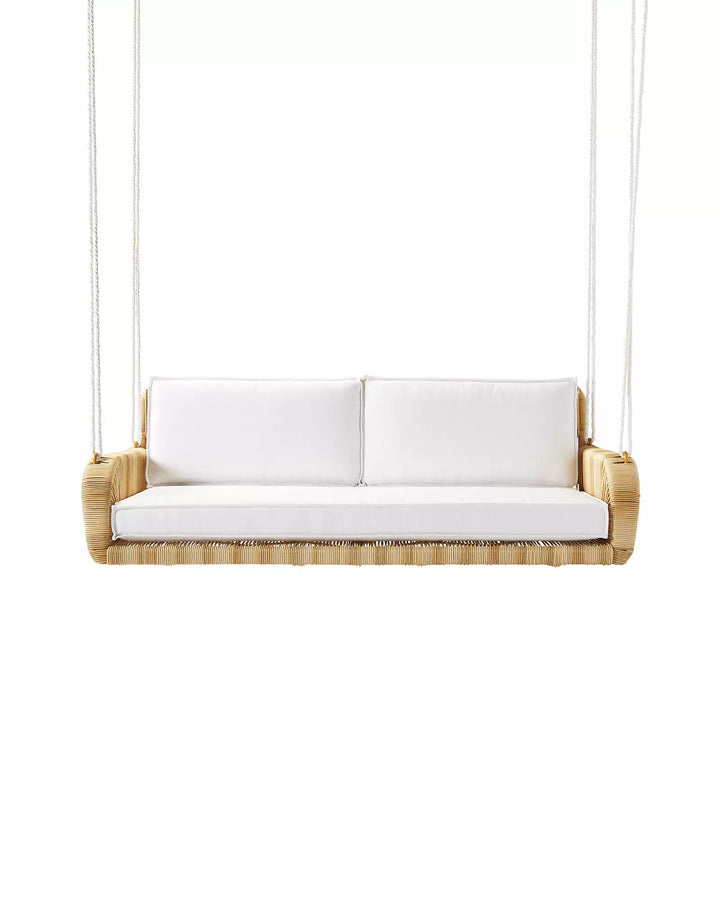 Virasat Double Seater Hanging Swing Without Stand For Balcony, Garden Swing (Honey)