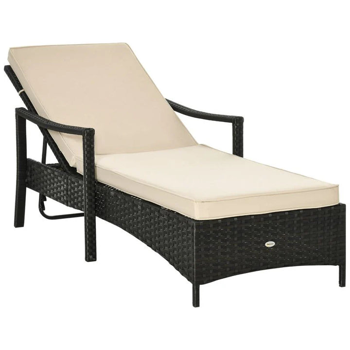 Virasat Kuel Outdoor Swimming Poolside Lounger (Black)