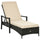 Virasat Outdoor Swimming Poolside Lounger Black-VIRASAT FURNITURE & FURNISHING