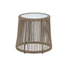 Virasat Outdoor Patio Seating Set 2 Chairs and 1 Table Set (GREY+BROWN) Braided & Rope-VIRASAT FURNITURE & FURNISHING