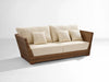 Virasat Outdoor Garden Balcony Sofa Set 2 Seater, 2 Single Seater and 1 Center Table With 1 Side Table Set (Brown + Beige)-VIRASAT FURNITURE & FURNISHING