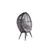 Virasat Single Seater Swing Basket For Balcony & Garden (Black)-VIRASAT FURNITURE & FURNISHING