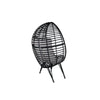 Virasat Single Seater Swing Basket For Balcony & Garden (Black)-VIRASAT FURNITURE & FURNISHING
