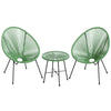 Virasat Outdoor Patio Seating Set 2 Chairs and 1 Table Set (Light Green)-VIRASAT FURNITURE & FURNISHING