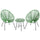 Virasat Outdoor Patio Seating Set 2 Chairs and 1 Table Set (Light Green)-VIRASAT FURNITURE & FURNISHING
