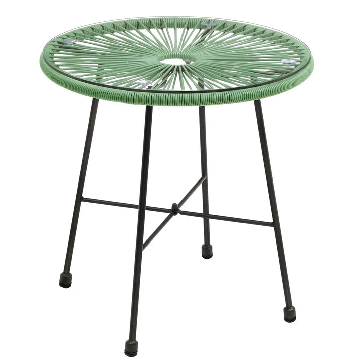 Virasat Outdoor Patio Seating Set 2 Chairs and 1 Table Set (Light Green)