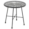 Virasat Outdoor Patio Seating Set 2 Chairs and 1 Table Set (Dark Grey)-VIRASAT FURNITURE & FURNISHING