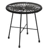 Virasat Outdoor Patio Seating Set 2 Chairs and 1 Table Set (Black)-VIRASAT FURNITURE & FURNISHING