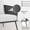 VIRASAT FURNITURE 6-PIECE OUTDOOR ROPE SOFA SET 6-SEATER (GREY & WHITE)