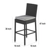 Virasat Outdoor Patio Bar Sets 4 Chairs and 1 Table (Dark Brown)-VIRASAT FURNITURE & FURNISHING