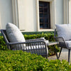 Virasat Outdoor Patio Seating Set 2 Chairs and 1 Table Set (Grey) Braided & Rope-VIRASAT FURNITURE & FURNISHING