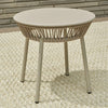 Virasat Outdoor Patio Seating Set 2 Chairs and 1 Table Set (Beige) Braided & Rope-VIRASAT FURNITURE & FURNISHING