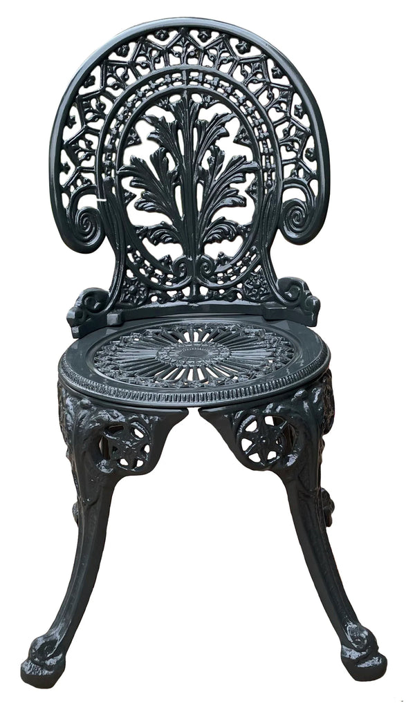 Virasat Cast Aluminium Garden Patio Seating 4 Chair and 1 Table Set (Black)-VIRASAT FURNITURE & FURNISHING