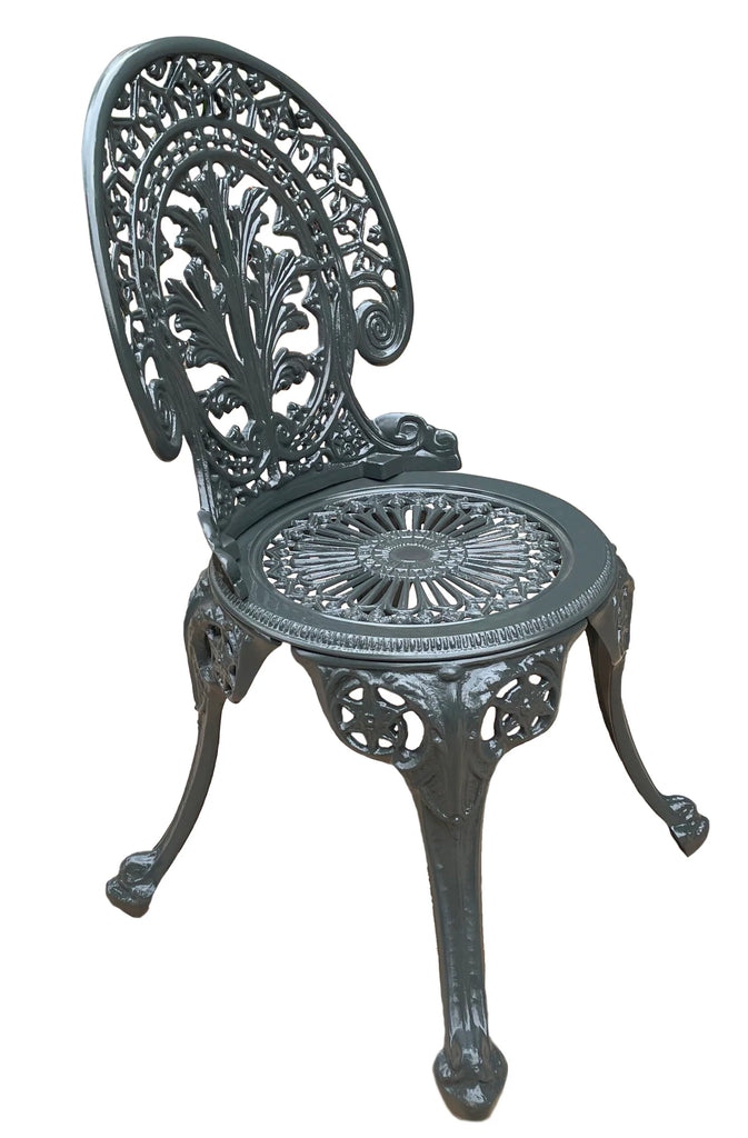 Virasat Cast Aluminium Garden Patio Seating 4 Chair and 1 Table Set (Black)-VIRASAT FURNITURE & FURNISHING
