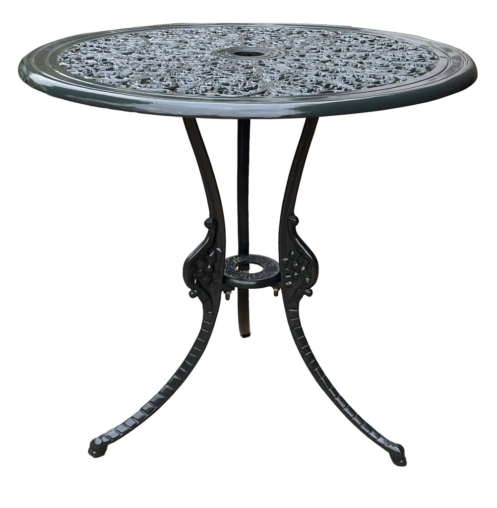 Virasat Cast Aluminium Garden Patio Seating 4 Chair and 1 Table Set (Black)-VIRASAT FURNITURE & FURNISHING