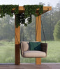 Virasat Single Seater Hanging Swing Without Stand For Balcony, Garden Swing (Beige) Braided & Rope-VIRASAT FURNITURE & FURNISHING