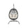 Virasat Single Seater Hanging Swing With Stand For Balcony, Garden (Dark Grey) Braided & Rope-VIRASAT FURNITURE & FURNISHING
