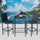 Virasat Outdoor Patio Bar Sets 2 Chairs 1 Table Black-VIRASAT FURNITURE & FURNISHING