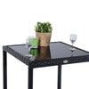 Virasat Outdoor Patio Bar Sets 2 Chairs 1 Table Black-VIRASAT FURNITURE & FURNISHING