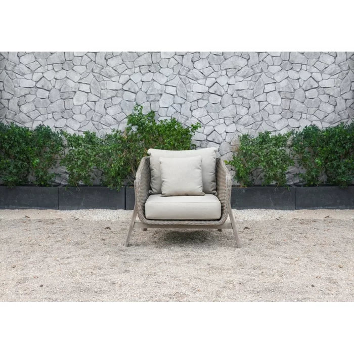 Virasat Outdoor Garden Balcony Sofa Set 3 Seater, 2 Single Seater and 1 Center Table Set (Grey)