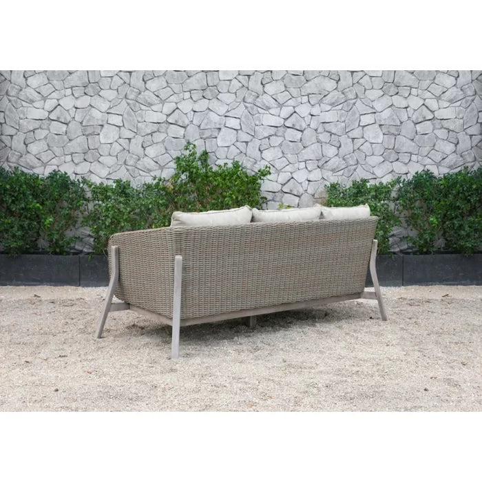 Virasat Outdoor Garden Balcony Sofa Set 3 Seater, 2 Single Seater and 1 Center Table Set (Grey)
