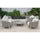 Virasat Outdoor Garden Balcony Sofa Set 3 Seater, 2 Single Seater and 1 Center Table Set (Grey)-VIRASAT FURNITURE & FURNISHING