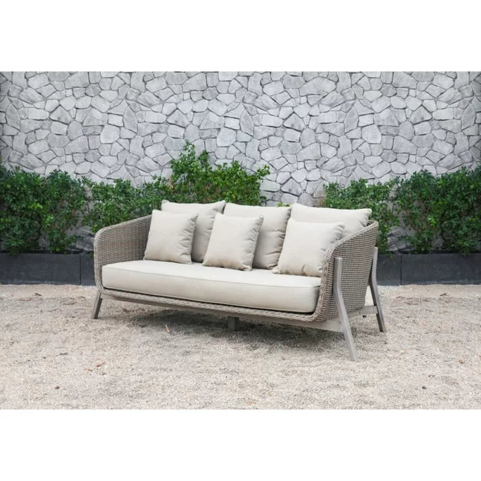 Virasat Outdoor Garden Balcony Sofa Set 3 Seater, 2 Single Seater and 1 Center Table Set (Grey)