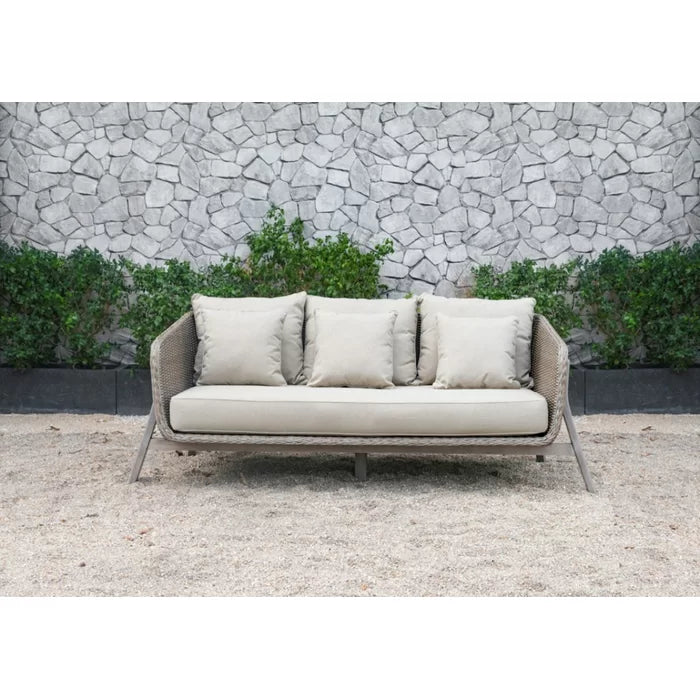 Virasat Outdoor Garden Balcony Sofa Set 3 Seater, 2 Single Seater and 1 Center Table Set (Grey)