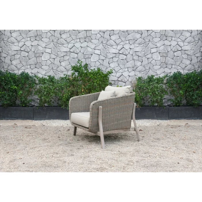Virasat Outdoor Garden Balcony Sofa Set 3 Seater, 2 Single Seater and 1 Center Table Set (Grey)