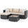 Virasat Outdoor Sofa Set 4 Seater and 1 Center Table Set (Black)-VIRASAT FURNITURE & FURNISHING
