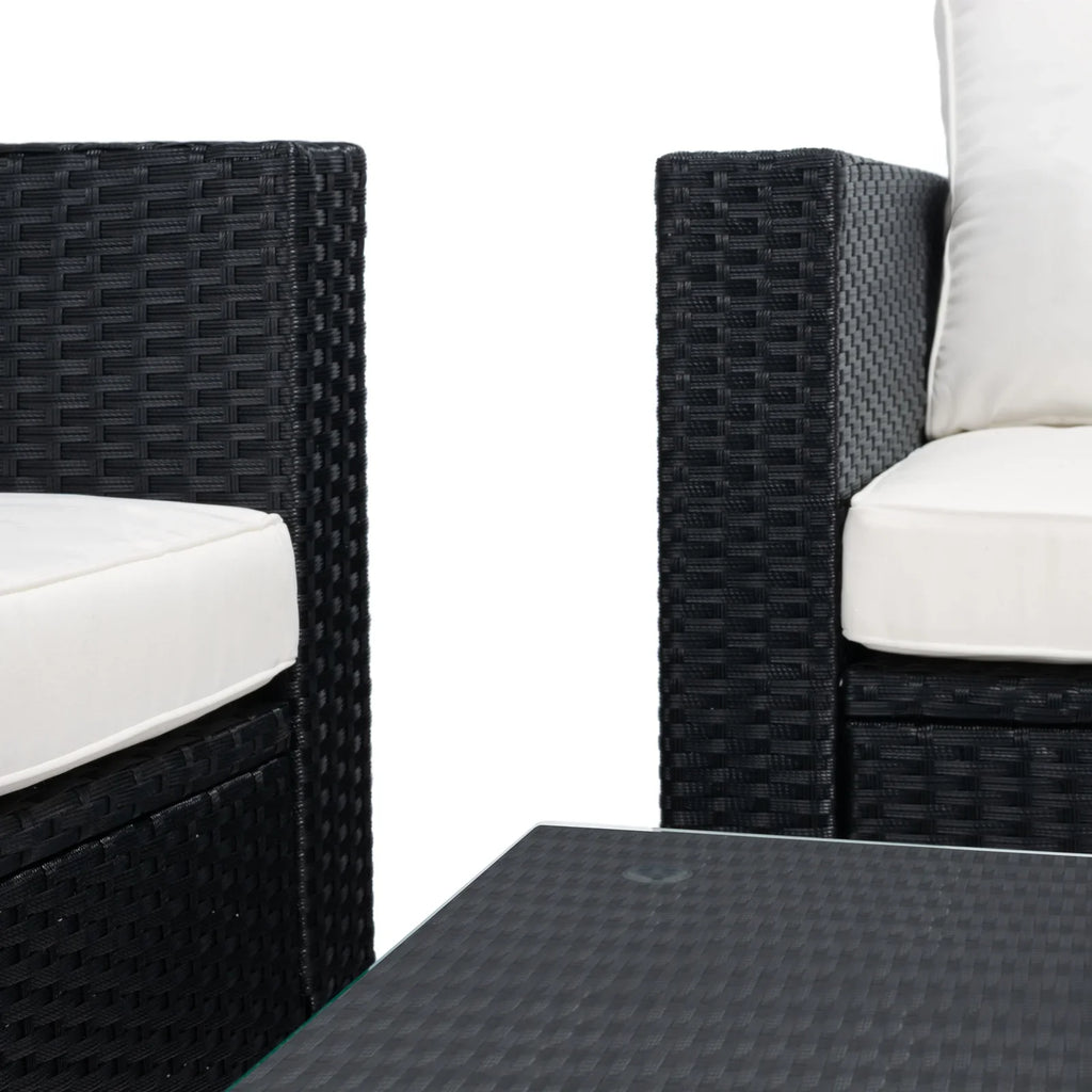 Virasat Outdoor Sofa Set 2 Seater, 2 Single Seater and 1 Center Table Set (White)-VIRASAT FURNITURE & FURNISHING