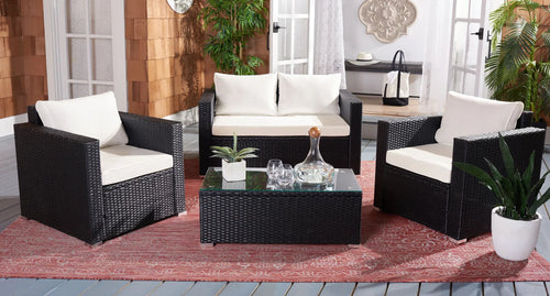 Virasat Outdoor Sofa Set 2 Seater, 2 Single Seater and 1 Center Table Set (White)-VIRASAT FURNITURE & FURNISHING