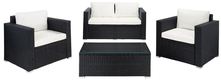Virasat Outdoor Sofa Set 2 Seater, 2 Single Seater and 1 Center Table Set (White)