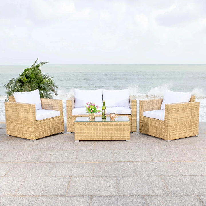 Virasat Outdoor Sofa Set 2 Seater, 2 Single Seater and 1 Center Table Set (White)
