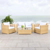 Virasat Outdoor Sofa Set 2 Seater, 2 Single Seater and 1 Center Table Set (White)-VIRASAT FURNITURE & FURNISHING