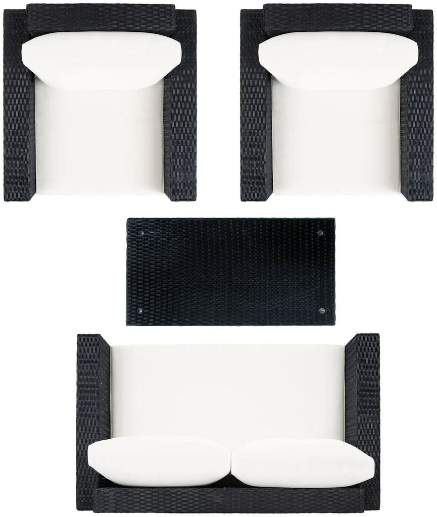 Virasat Outdoor Sofa Set 2 Seater, 2 Single Seater and 1 Center Table Set (White)-VIRASAT FURNITURE & FURNISHING