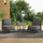 Virasat Outdoor Patio Seating Set 2 Chairs and 1 Table Set (Dark Grey)-VIRASAT FURNITURE & FURNISHING