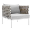 Virasat Outdoor Patio Seating Set 2 Chairs and 1 Table Set (White) Braided & Rope-VIRASAT FURNITURE & FURNISHING