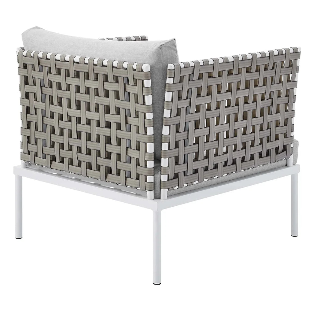 VIRASAT FURNITURE FINDS OUTDOOR PATIO SEATING SET 2 CHAIRS AND 1 TABLE SET (WHITE) BRAIDED & ROPE