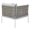 Virasat Outdoor Patio Seating Set 2 Chairs and 1 Table Set (White) Braided & Rope-VIRASAT FURNITURE & FURNISHING