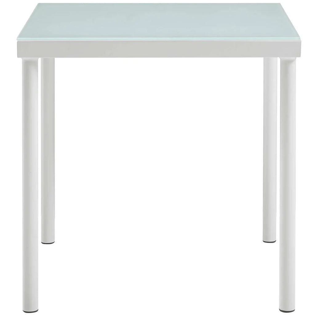 VIRASAT FURNITURE FINDS OUTDOOR PATIO SEATING SET 2 CHAIRS AND 1 TABLE SET (WHITE) BRAIDED & ROPE